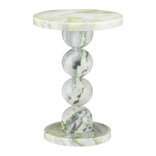 Currey and Company Lighting Currey and Company Turner Natural Green Onyx Marble Accent Table 3000-0325