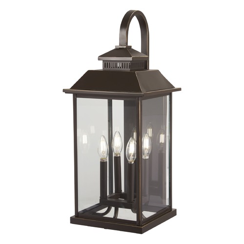 Minka Lavery Miner's Loft Oil Rubbed Bronze with Gold Highlights Outdoor Wall Light by Minka Lavery 72593-143C