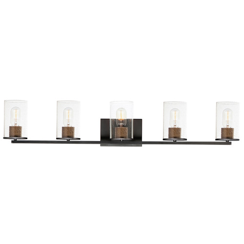 Maxim Lighting Maxim Lighting Sleek Antique Brass & Black Bathroom Light 11845CDABBK