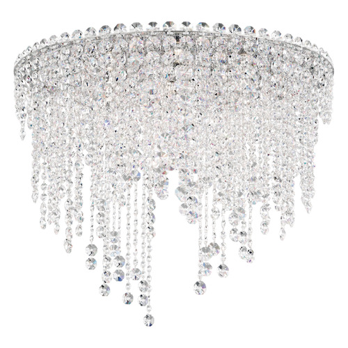 Schonbek Lighting Schonbek Worldwide Lighting Chantant Polished Stainless Steel Flushmount Light CH2401N-401R