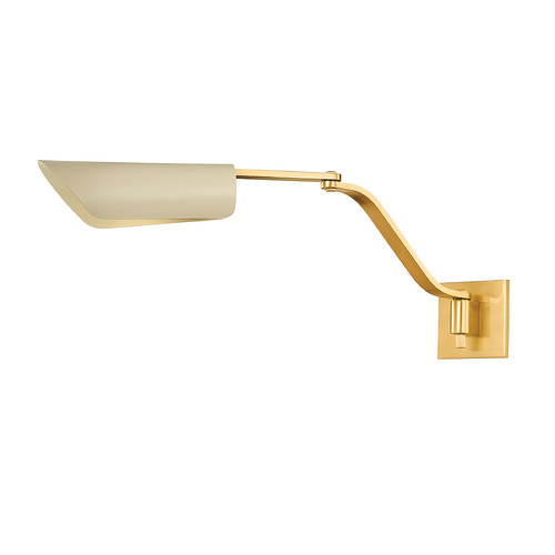 Hudson Valley Lighting Hudson Valley Lighting Douglaston Aged Brass & Soft Sand LED Switched Sconce 6810-AGB/SSD