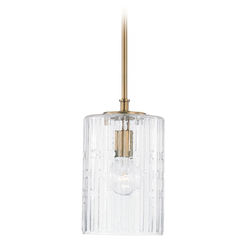 Capital Lighting Emerson 7-Inch Mini Pendant in Aged Brass by HomePlace by Capital Lighting 341311AD