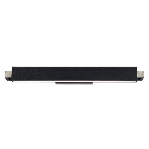 Modern Forms by WAC Lighting Kinsman Pebbled Black & Brushed Nickel LED Vertical Bathroom Light by Modern Forms WS-28129-BK/BN