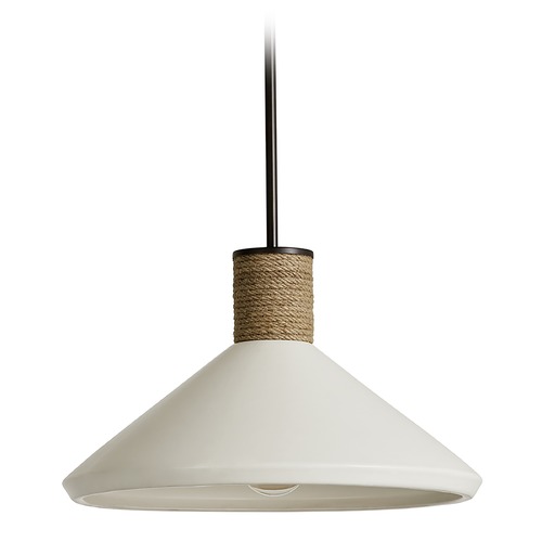 Capital Lighting Destin 18-Inch Ceramic Pendant in Dark Pewter by Capital Lighting 340613PW
