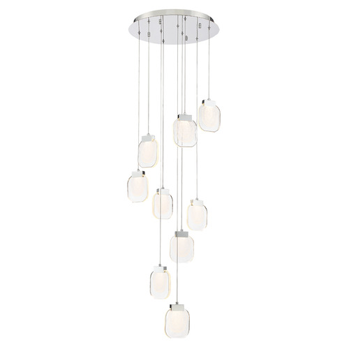 Eurofase Lighting Paget 9-Light LED Chandelier in Chrome by Eurofase Lighting 38043-027