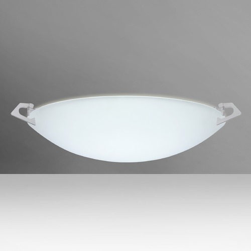 Besa Lighting Besa Lighting Sonya Frosted Glass Satin Nickel LED Flushmount Light 841725-LED-SN