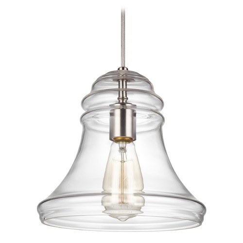 Visual Comfort Studio Collection Doyle Pendant in Satin Nickel by Visual Comfort Studio P1440SN