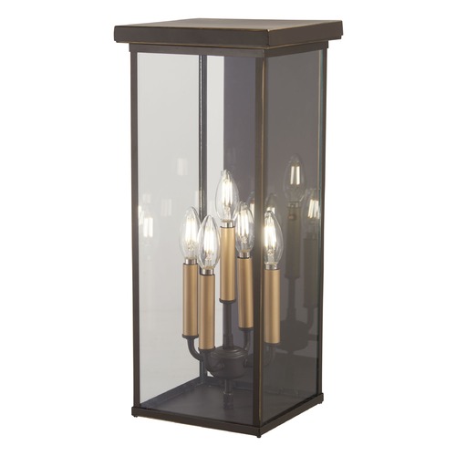 Minka Lavery Casway Oil Rubbed Bronze with Gold Highlights Outdoor Wall Light by Minka Lavery 72583-143C