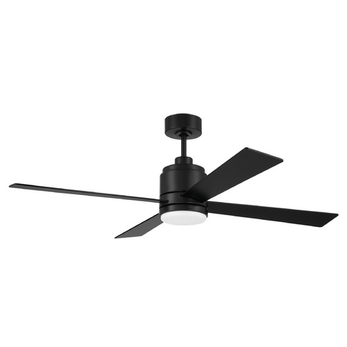 Craftmade Lighting Craftmade Lighting Mccoy Flat Black LED Ceiling Fan with Light MCY52FB4