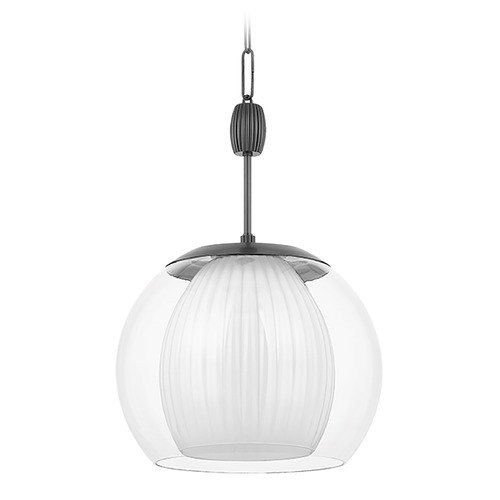 Hudson Valley Lighting Hudson Valley Lighting Clementon Distressed Bronze LED Pendant Light with Bowl / Dome Shade 7317-DB