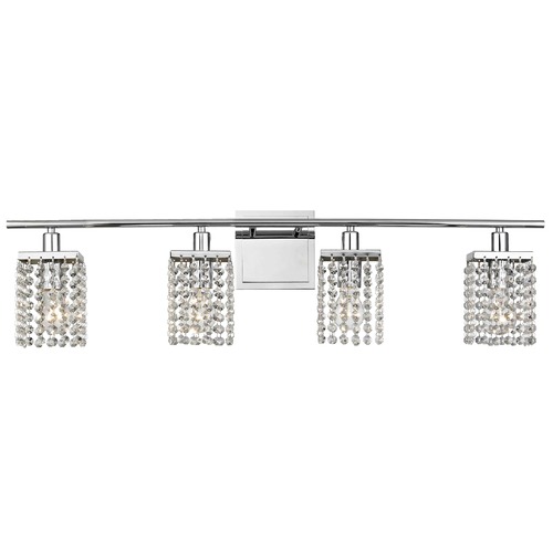 Ashford Classics Lighting Pluie 36-Inch Vanity Light in Chrome with Crystal Accents 2277-26