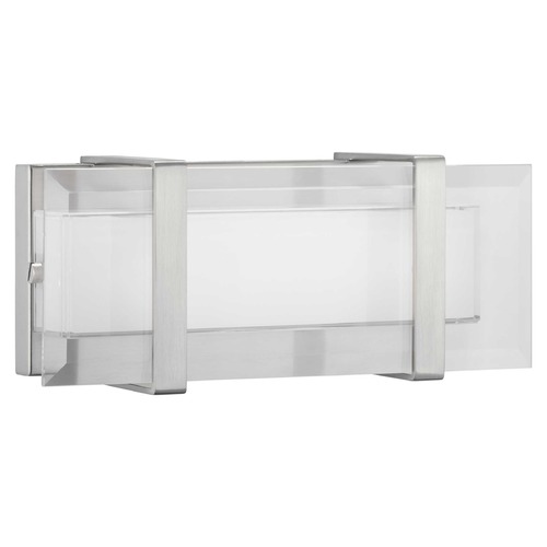 Progress Lighting Miter LED Brushed Nickel Sconce by Progress Lighting P710061-009-30