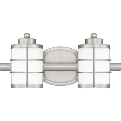 Quoizel Lighting Hazlett Brushed Nickel Bathroom Light by Quoizel Lighting HZT8615BN