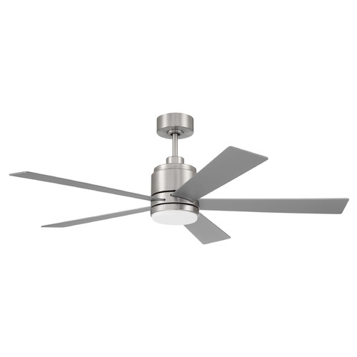 Craftmade Lighting Craftmade Lighting Mccoy Brushed Polished Nickel LED Ceiling Fan with Light MCY52BNK5