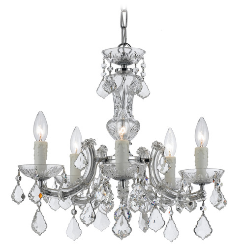 Crystorama Lighting Crystorama Lighting Maria Theresa Polished Chrome Crystal Chandelier 4376-CH-CL-S
