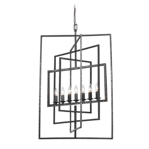 Crystorama Lighting Crystorama Lighting Capri Raw Steel Pendant Light 339-RS