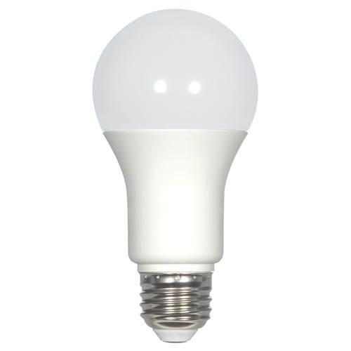 Satco Lighting 9.8W A19 LED 3500K 800 Lumens Medium Base 220-Degree 120V Dimmable by Satco Lighting S29837