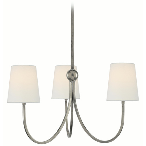 Visual Comfort Signature Collection Visual Comfort Signature Collection Thomas O'brien Reed Antique Nickel Chandelier TOB5009AN-L