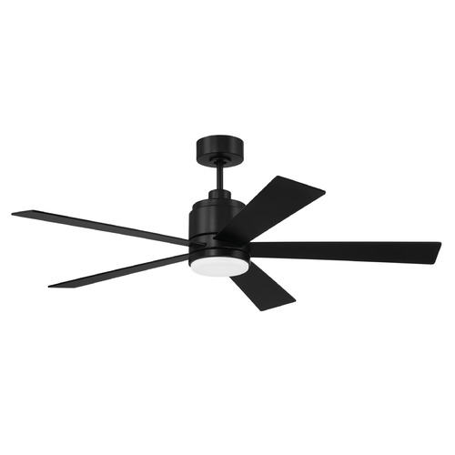 Craftmade Lighting Craftmade Lighting Mccoy Flat Black LED Ceiling Fan with Light MCY52FB5