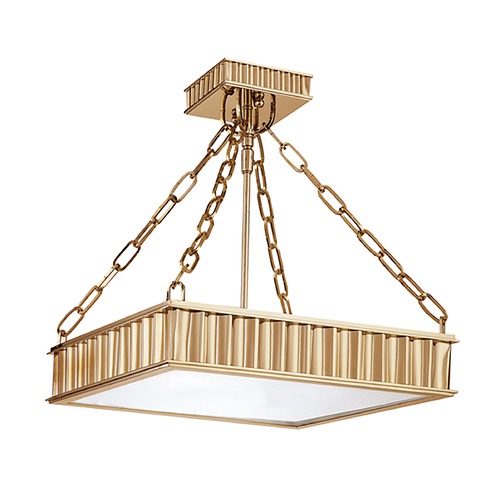 Hudson Valley Lighting Middlebury Semi-Flush Mount in Aged Brass by Hudson Valley Lighting 933-AGB
