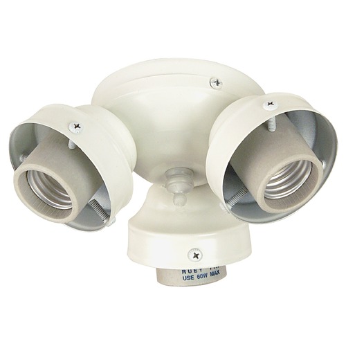 Craftmade Lighting 3-Light LED Fan Fitter in White by Craftmade Lighting F300-W-LED
