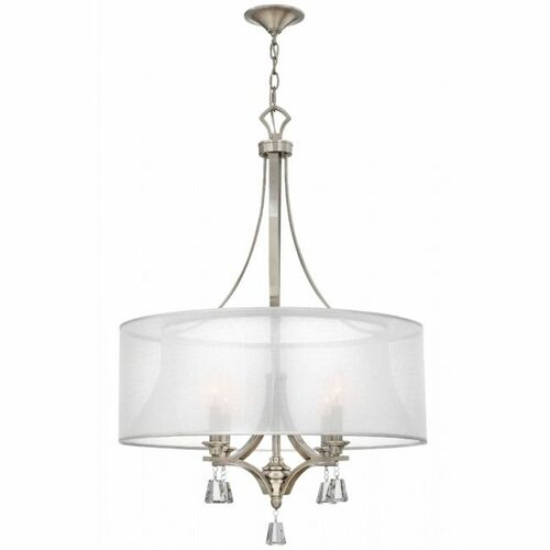 Fredrick Ramond Mime Brushed Nickel Pendant by Fredrick Ramond FR45608BNI