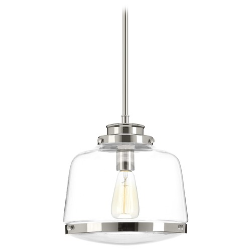 Progress Lighting Judson Polished Nickel Pendant by Progress Lighting P500061-104
