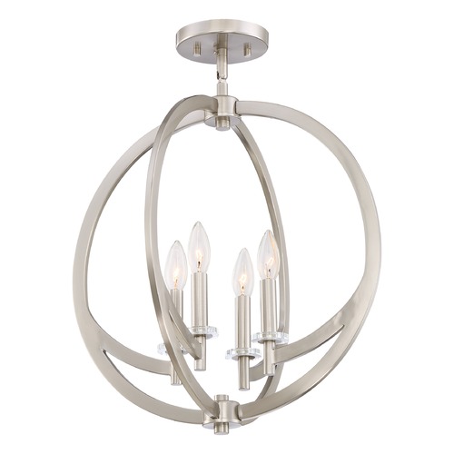 Quoizel Lighting Orion Brushed Nickel Semi-Flush by Quoizel Lighting ON1718BN