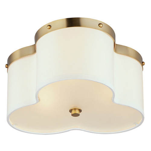 Maxim Lighting Maxim Lighting Clover Satin Brass Flushmount Light 12243OFSBR