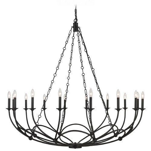 Z-Lite Arabella Matte Black Chandelier by Z-Lite 3500-16MB