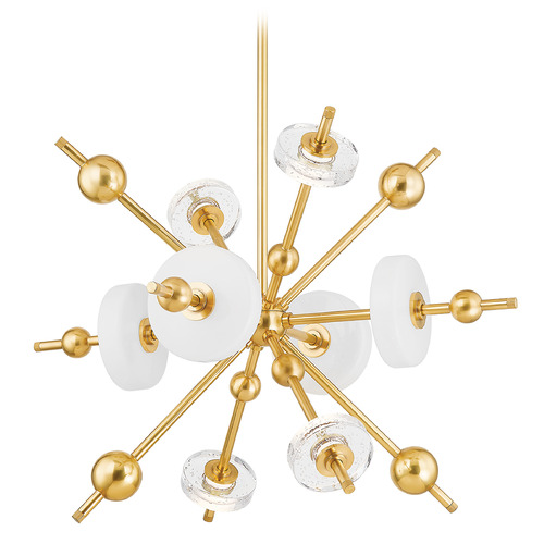 Hudson Valley Lighting Hudson Valley Lighting Maynard Aged Brass LED Chandelier 8132-AGB