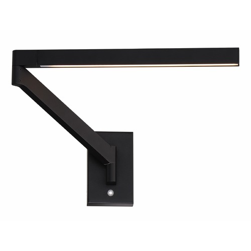 Modern Forms by WAC Lighting Beam 22.38-Inch LED Swing Arm Wall Light in Black by Modern Forms BL-20922-BK