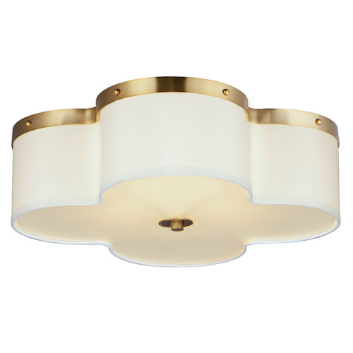 Maxim Lighting Maxim Lighting Clover Satin Brass Flushmount Light 12244OFSBR