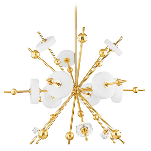 Hudson Valley Lighting Hudson Valley Lighting Maynard Aged Brass LED Chandelier 8145-AGB