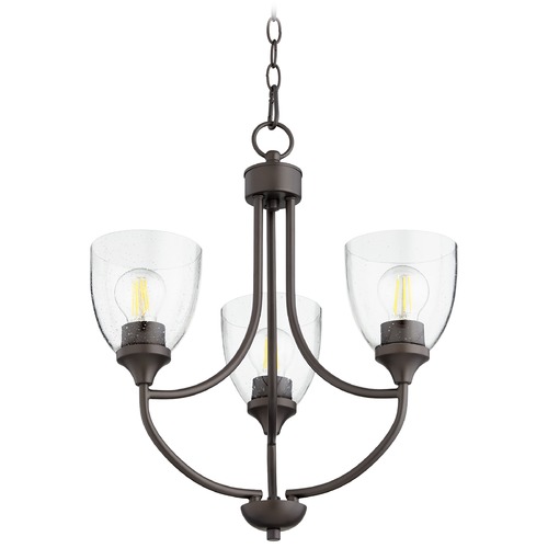 Quorum Lighting Enclave Oiled Bronze Chandelier by Quorum Lighting 6059-3-286