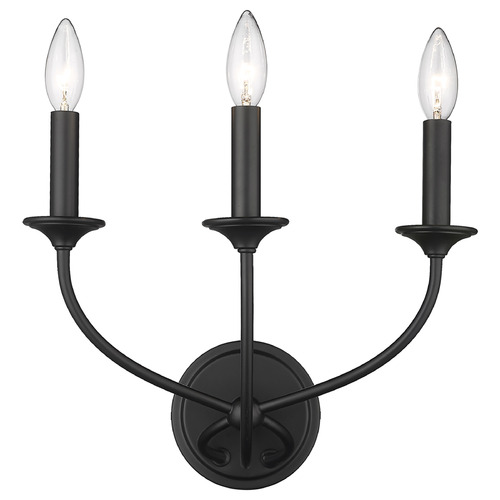Z-Lite Arabella Matte Black Sconce by Z-Lite 3500-3S-MB