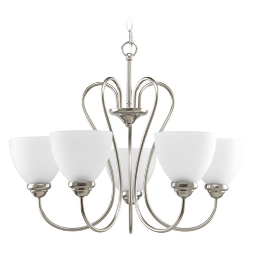 Progress Lighting Heart 25.25-Inch Chandelier in Brushed Nickel by Progress Lighting P4666-09