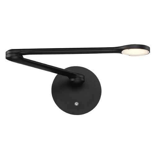 Modern Forms by WAC Lighting Reflex LED Swing Arm Lamp in Black by Modern Forms BL-21924-BK