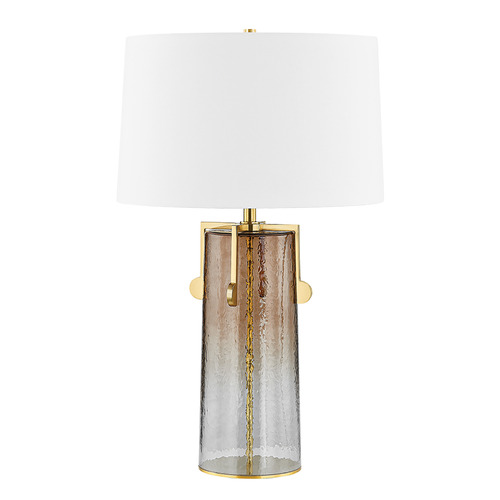 Hudson Valley Lighting Hudson Valley Lighting Wildwood Aged Brass LED Table Lamp with Drum Shade L3730-AGB