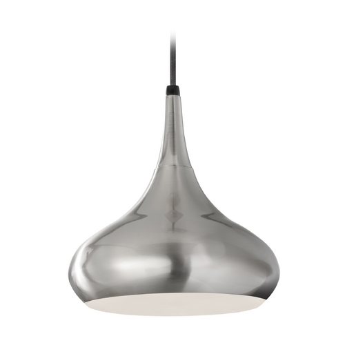 Generation Lighting Beso 10-Inch Pendant in Brushed Steel by Generation Lighting P1253BS