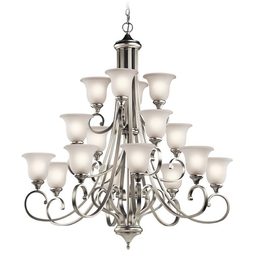 Kichler Lighting Monroe 48.25-Inch High Brushed Nickel Chandelier by Kichler Lighting 43192NI
