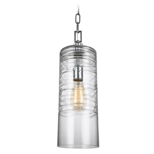 Visual Comfort Studio Collection Elmore Mini Pendant in Chrome by Visual Comfort Studio P1446CH