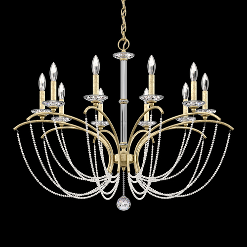 Schonbek Lighting Priscilla Heirloom Silver Chandelier by Schonbek Lighting BC7110N-44PWT