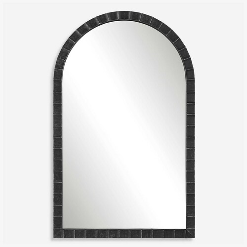 Uttermost Lighting Dandridge 39-Inch Arch Mirror in Black by Uttermost Lighting 09784