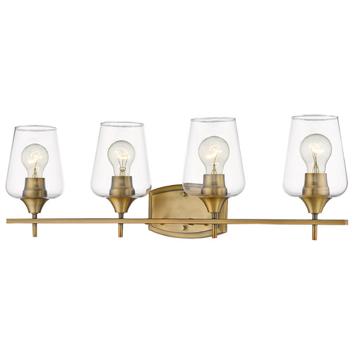 Z-Lite Joliet Olde Brass Bathroom Light by Z-Lite 473-4V-OBR
