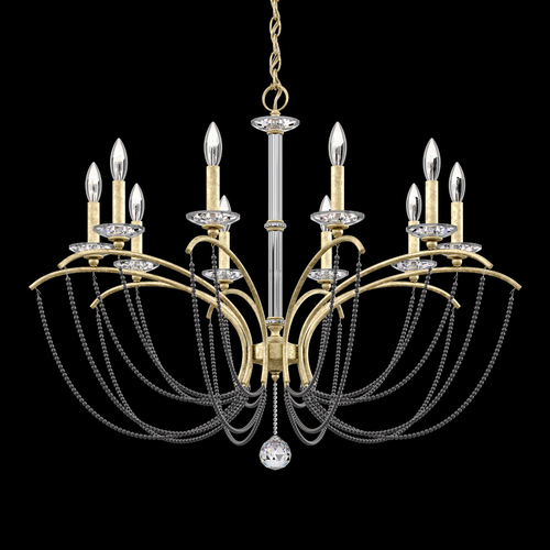 Schonbek Lighting Priscilla Heirloom Silver Chandelier by Schonbek Lighting BC7110N-44PDK