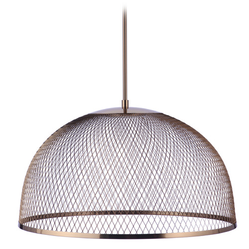 Craftmade Lighting Sculptural Statement LED Pendant in Satin Brass by Craftmade P1005SB-LED