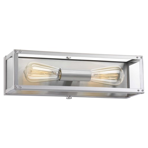 Progress Lighting Union Square Stainless Steel 2-Light Bathroom Light by Progress Lighting P300135-135
