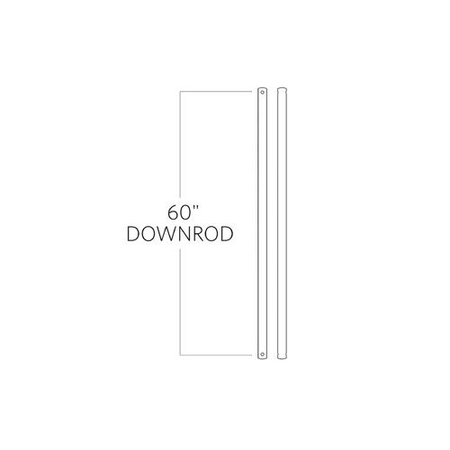 Generation Lighting Fan Collection Visual Comfort Fan Collection Universal Downrod Koa Fan Downrod DR60KOA