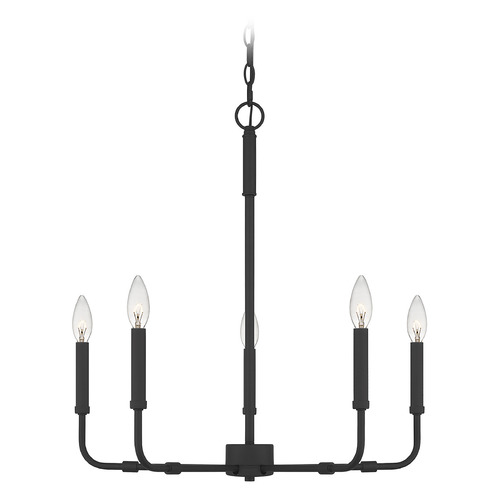 Quoizel Lighting Abner 24-Inch Chandelier in Matte Black by Quoizel Lighting ABR5024MBK